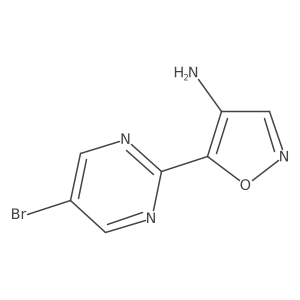 5-(5-Bromopyrimidin-2-yl)-1,2-oxazol-4-amine Structure