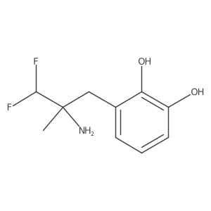 3-(2-Amino-3,3-difluoro-2-methylpropyl)benzene-1,2-diol结构式