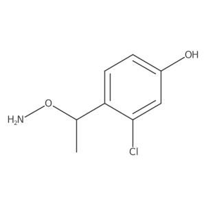 4-[1-(Aminooxy)ethyl]-3-chlorophenol结构式