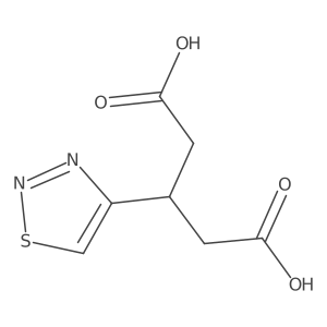 3-(1,2,3-Thiadiazol-4-yl)pentanedioic acid结构式