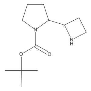 Tert-butyl 2-(azetidin-2-yl)pyrrolidine-1-carboxylate结构式