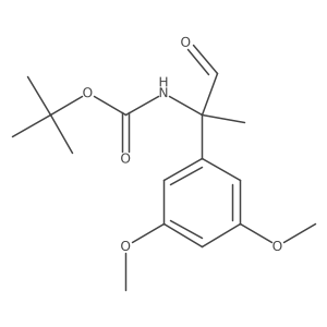 tert-butyl N-[2-(3,5-dimethoxyphenyl)-1-oxopropan-2-yl]carbamate Structure