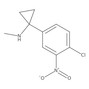 1-(4-chloro-3-nitrophenyl)-N-methylcyclopropan-1-amine结构式