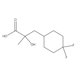 3-(4,4-Difluorocyclohexyl)-2-hydroxy-2-methylpropanoic acid结构式