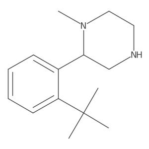 2-(2-Tert-butylphenyl)-1-methylpiperazine Structure