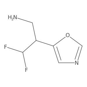 3,3-Difluoro-2-(1,3-oxazol-5-yl)propan-1-amine Structure