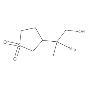 3-(2-Amino-1-hydroxypropan-2-yl)-1lambda6-thiolane-1,1-dione Structure