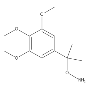 O-[2-(3,4,5-trimethoxyphenyl)propan-2-yl]hydroxylamine结构式