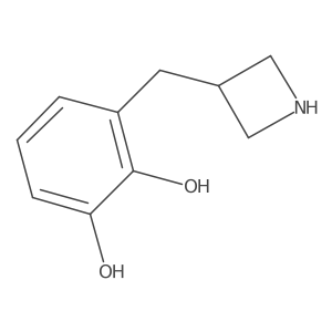 3-[(Azetidin-3-yl)methyl]benzene-1,2-diol结构式
