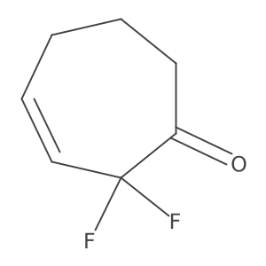 2,2-Difluorocyclohept-3-en-1-one结构式