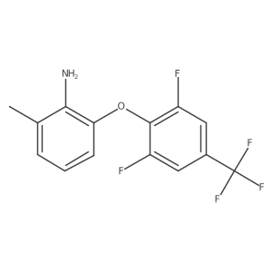 2-[2,6-Difluoro-4-(trifluoromethyl)phenoxy]-6-methylaniline结构式