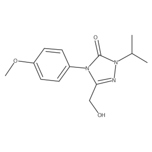5-(Hydroxymethyl)-4-(4-methoxyphenyl)-2-propan-2-yl-1,2,4-triazol-3-one结构式