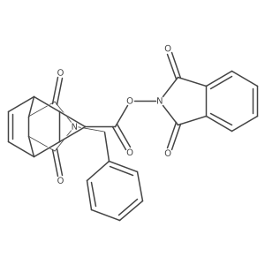 1,3-dioxo-2,3-dihydro-1H-isoindol-2-yl 4-benzyl-3,5-dioxo-4-azatetracyclo[5.3.2.0^{2,6}.0^{8,10}]dodec-11-ene-9-carboxylate结构式