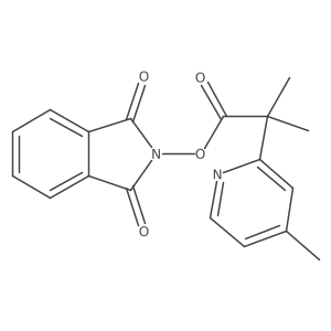 1,3-dioxo-2,3-dihydro-1H-isoindol-2-yl 2-methyl-2-(4-methylpyridin-2-yl)propanoate Structure