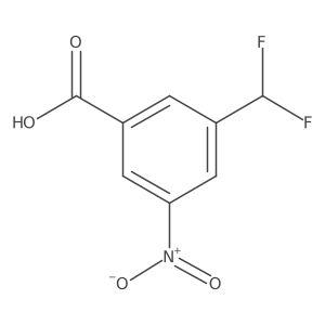 3-(Difluoromethyl)-5-nitrobenzoic acid结构式