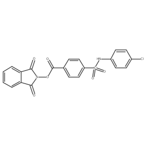 1,3-dioxo-2,3-dihydro-1H-isoindol-2-yl 4-[(4-chlorophenyl)sulfamoyl]benzoate结构式