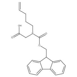 N-Fmoc-N-(4-penten-1-yl)-glycine结构式