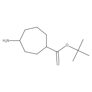 Tert-butyl 4-aminocycloheptane-1-carboxylate Structure