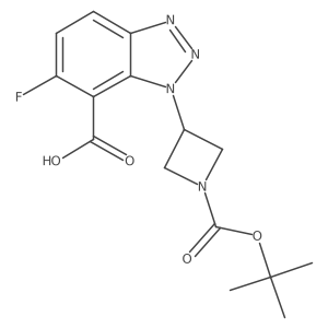 1-{1-[(tert-butoxy)carbonyl]azetidin-3-yl}-6-fluoro-1H-1,2,3-benzotriazole-7-carboxylic acid Structure