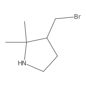 3-(Bromomethyl)-2,2-dimethylpyrrolidine Structure