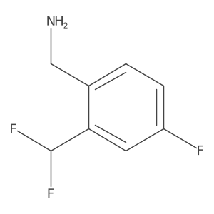 (2-(Difluoromethyl)-4-fluorophenyl)methanamine Structure