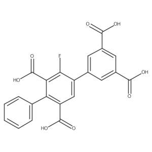3'-Fluoro-[1,1':4',1''-terphenyl]-2',3'',5'',6'-tetracarboxylic acid结构式