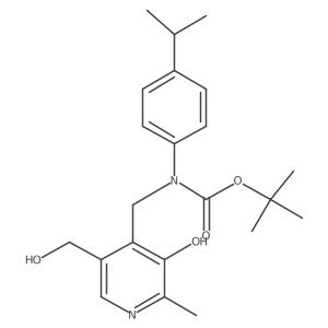 tert-butyl N-{[3-hydroxy-5-(hydroxymethyl)-2-methylpyridin-4-yl]methyl}-N-[4-(propan-2-yl)phenyl]carbamate Structure