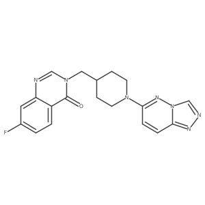 7-Fluoro-3-[(1-{[1,2,4]triazolo[4,3-b]pyridazin-6-yl}piperidin-4-yl)methyl]-3,4-dihydroquinazolin-4-one结构式