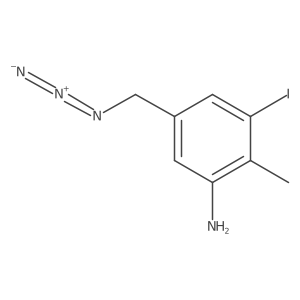 5-(Azidomethyl)-3-iodo-2-methylaniline结构式