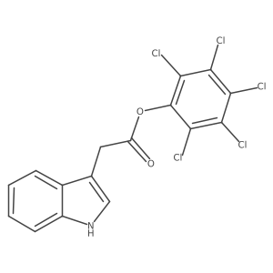 1H-Indole-3-acetic acid, 2,3,4,5,6-pentachlorophenyl ester结构式