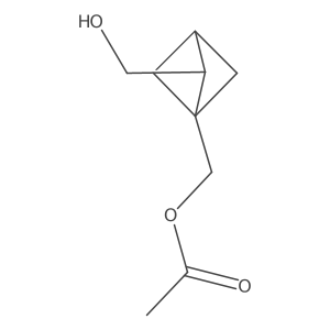(2-(Hydroxymethyl)bicyclo[1.1.1]pentan-1-yl)methyl acetate结构式