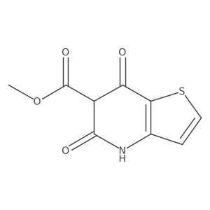 Methyl 5,7-dioxo-4,5,6,7-tetrahydrothieno[3,2-b]pyridine-6-carboxylate结构式