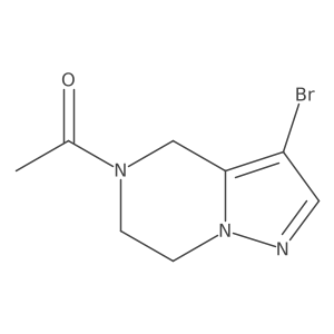 1-(3-Bromo-6,7-dihydropyrazolo[1,5-A]pyrazin-5(4H)-YL)ethan-1-one Structure