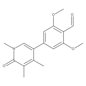 2,6-Dimethoxy-4-(1,4,5-trimethyl-6-oxo-1,6-dihydropyridin-3-yl)benzaldehyde Structure