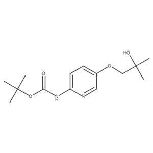 tert-butyl N-[5-(2-hydroxy-2-methylpropoxy)pyridin-2-yl]carbamate Structure