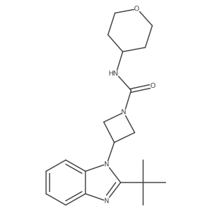 3-(2-tert-butyl-1H-1,3-benzodiazol-1-yl)-N-(oxan-4-yl)azetidine-1-carboxamide Structure
