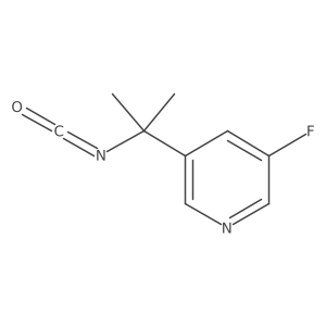 3-Fluoro-5-(2-isocyanatopropan-2-yl)pyridine Structure