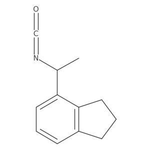 4-(1-isocyanatoethyl)-2,3-dihydro-1H-indene Structure