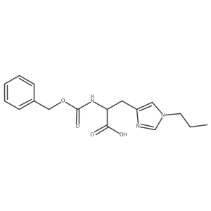(2S)-2-{[(benzyloxy)carbonyl]amino}-3-(1-propyl-1H-imidazol-4-yl)propanoic acid Structure