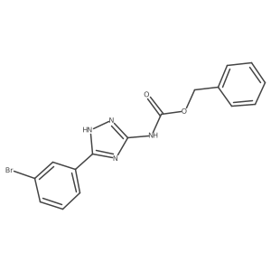 benzyl N-[5-(3-bromophenyl)-4H-1,2,4-triazol-3-yl]carbamate Structure