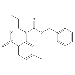 benzyl N-(5-fluoro-2-nitrophenyl)-N-propylcarbamate Structure