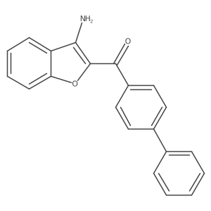 (3-Amino-1-benzofuran-2-YL)((1,1'-biphenyl)-4-YL)methanone结构式