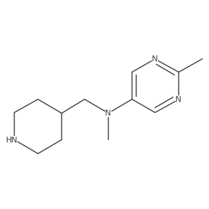 N,2-dimethyl-N-[(piperidin-4-yl)methyl]pyrimidin-5-amine结构式