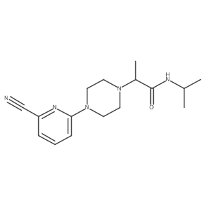 2-[4-(6-cyanopyridin-2-yl)piperazin-1-yl]-N-(propan-2-yl)propanamide Structure