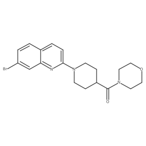 7-Bromo-2-[4-(morpholine-4-carbonyl)piperidin-1-yl]quinoline Structure