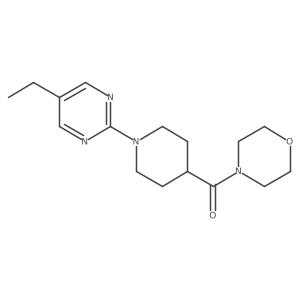 4-[1-(5-Ethylpyrimidin-2-yl)piperidine-4-carbonyl]morpholine结构式