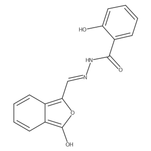 2-hydroxy-N'-{[3-oxo-2-benzofuran-1(3H)-yliden]methyl}benzenecarbohydrazide Structure