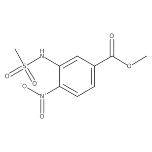 Methyl 3-[(methylsulfonyl)amino]-4-nitrobenzoate Structure