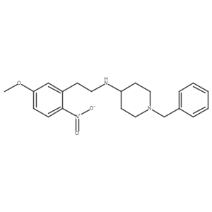 (1-Benzylpiperidin-4-yl)-[2-(5-methoxy-2-nitrophenyl)-ethyl]-amine结构式