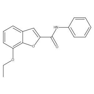 7-ethoxy-N-phenylbenzofuran-2-carboxamide结构式